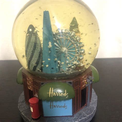 Harrods 2011 Year Harrods Snow Globe with Music Box.